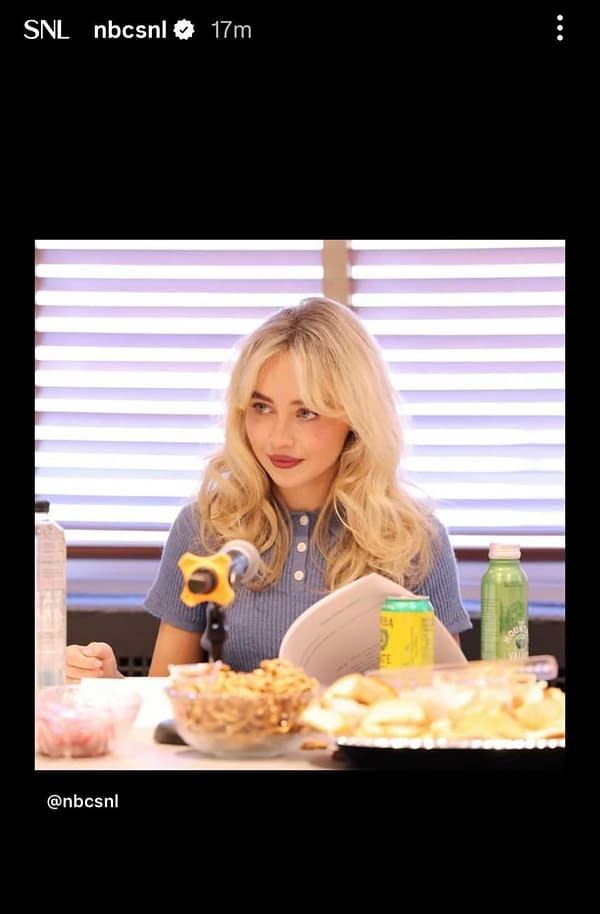 SNL 51 Host/Musical Guest Sabrina Carpenter Checks In From Read-Thru