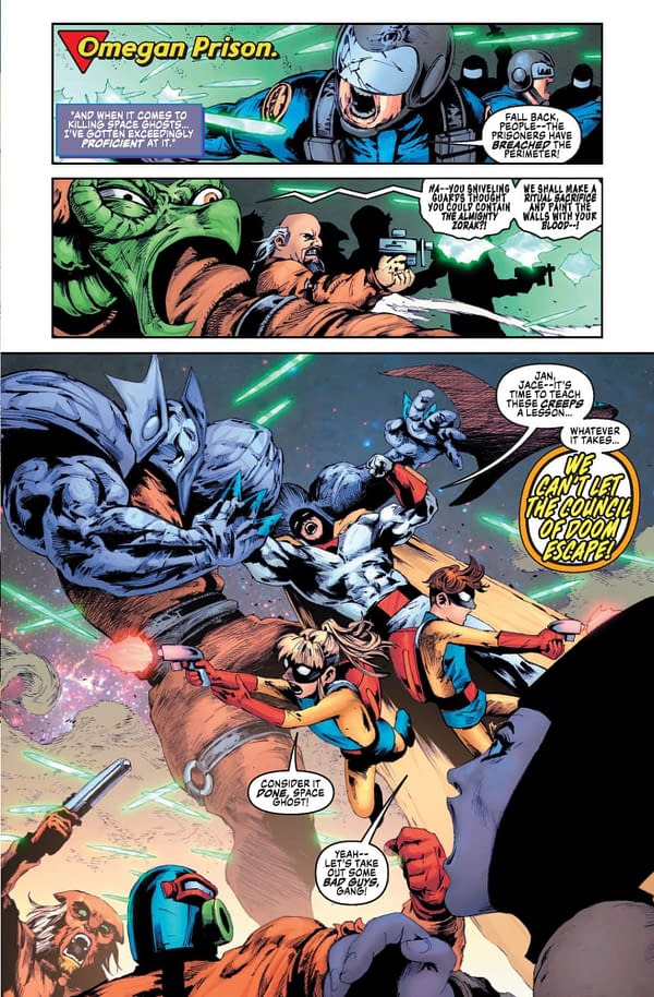 Interior preview page from Space Ghost #10