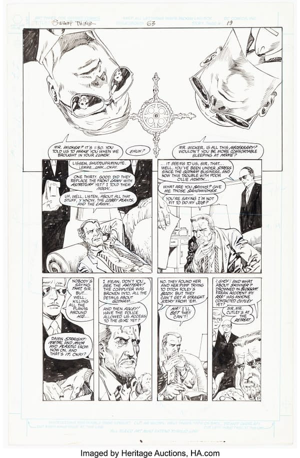 Alan Moore & Rick Veitch Swamp Thing Original Art Up For Auction