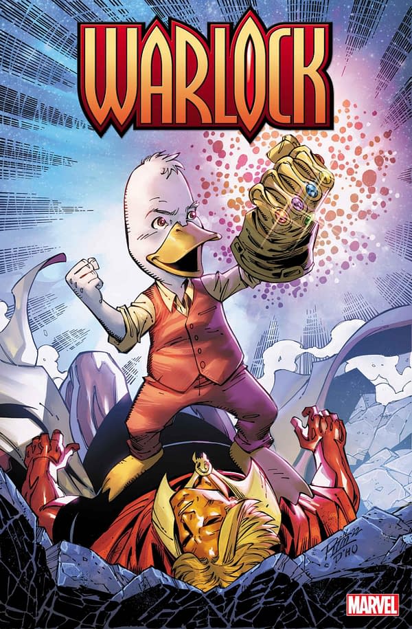 Cover image for WARLOCK: REBIRTH 1 RON LIM HOWARD THE DUCK VARIANT