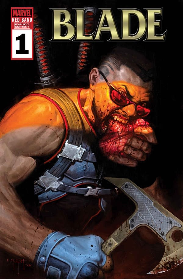 Cover image for BLADE: RED BAND #1 E.M. GIST VARIANT [POLYBAGGED]