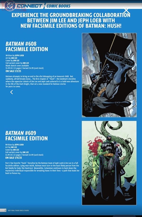 DC Comics January 2025 Solicits