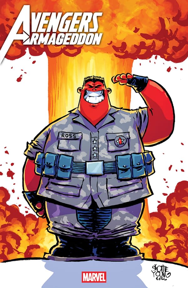 Cover image for AVENGERS: ARMAGEDDON #1 SKOTTIE YOUNG VARIANT
