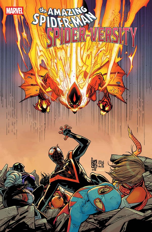 Cover image for AMAZING SPIDER-MAN: SPIDER-VERSITY #5 GIUSEPPE CAMUNCOLI COVER