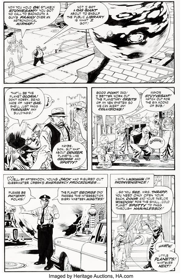 Full Original Art for Alan Moore & Kevin Nowlan Jack B Quick Auction