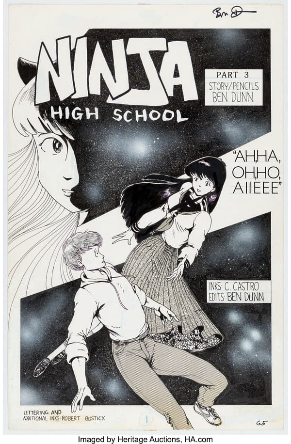 Ninja High School page. Credit: Heritage Auctions