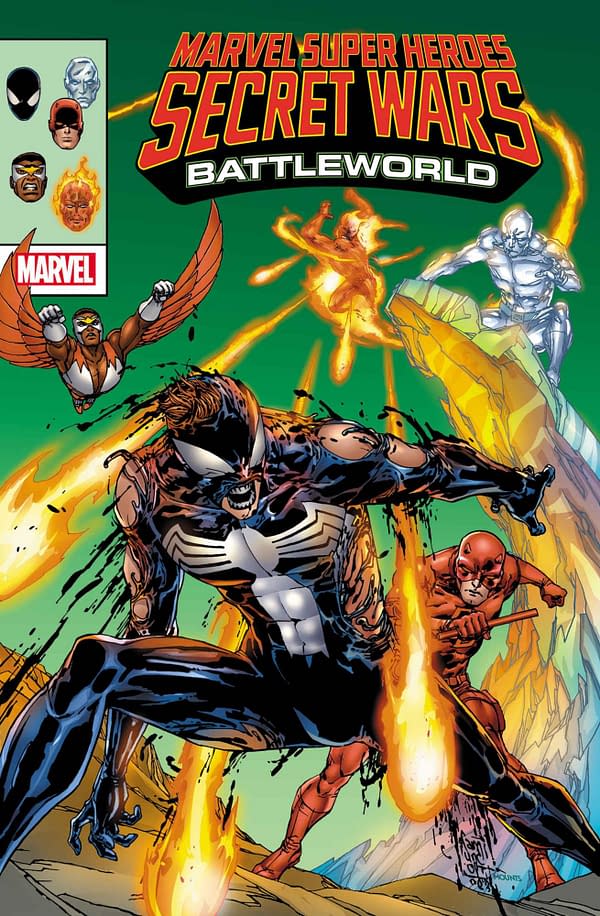 Cover image for MARVEL SUPER HEROES SECRET WARS: BATLEWORLD #4 GIUSEPPE CAMUNCOLI COVER