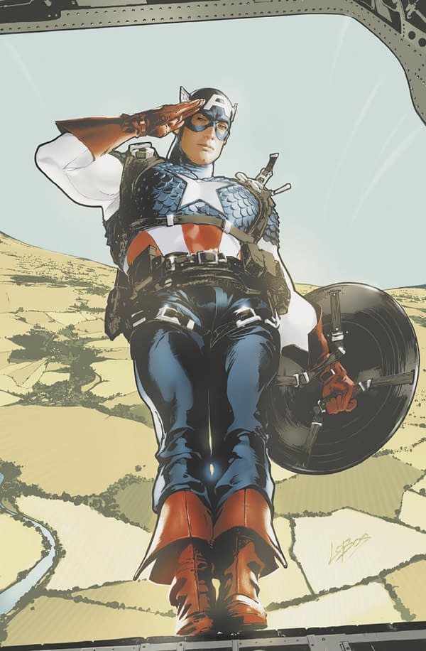 Cover image for CAPTAIN AMERICA #1 PABLO VILLALOBOS VIRGIN VARIANT
