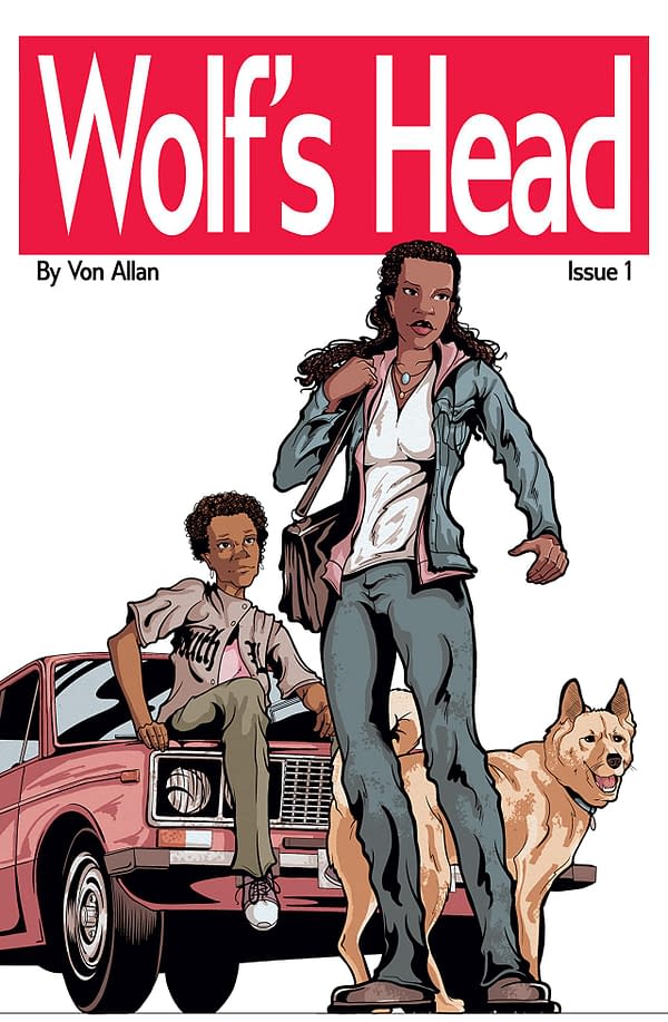 The cover to Wolf's Head #1 by Von Allan.