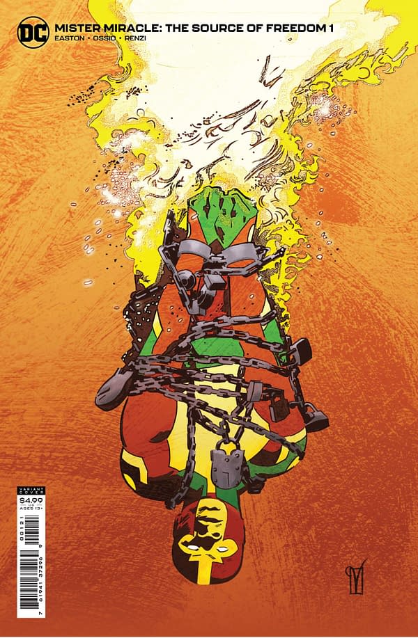 Cover image for MISTER MIRACLE THE SOURCE OF FREEDOM #1 (OF 6) CVR B VALENTINE DE LANDRO CARD STOCK VAR