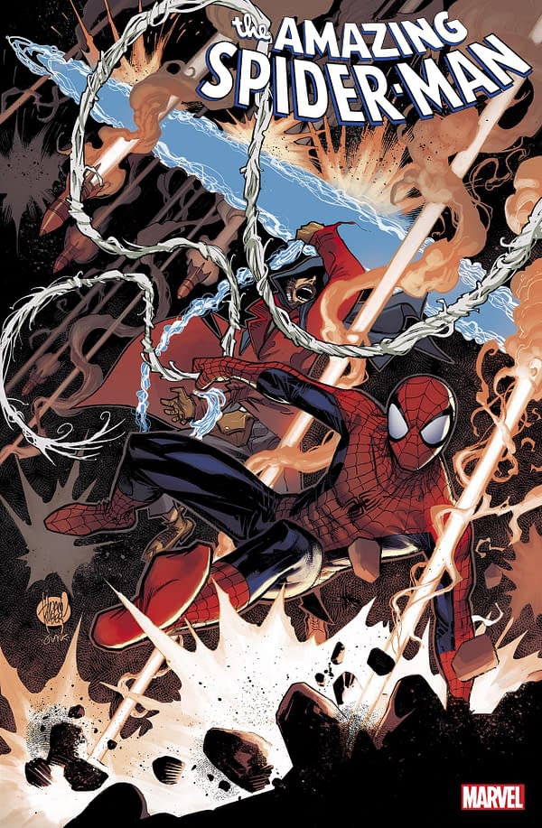 Cover image for AMAZING SPIDER-MAN 32 ADAM KUBERT G.O.D.S. VARIANT [G.O.D.S.]