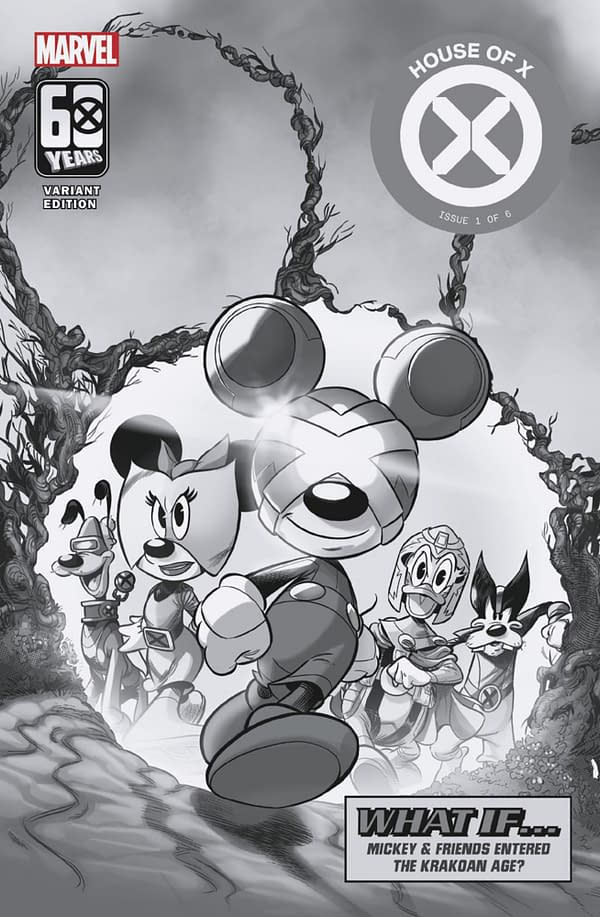 Cover image for AMAZING SPIDER-MAN #63 FRANCESCO D'IPPOLITO DISNEY WHAT IF? BLACK AND WHITE VARIANT