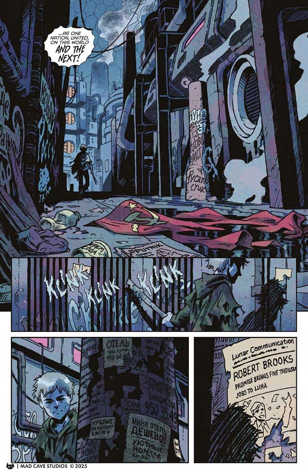 Interior preview page from Missing on the Moon #2