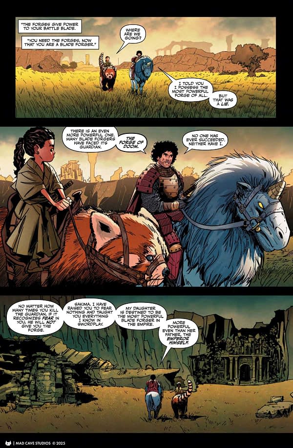 Interior preview page from Blade Forger #2