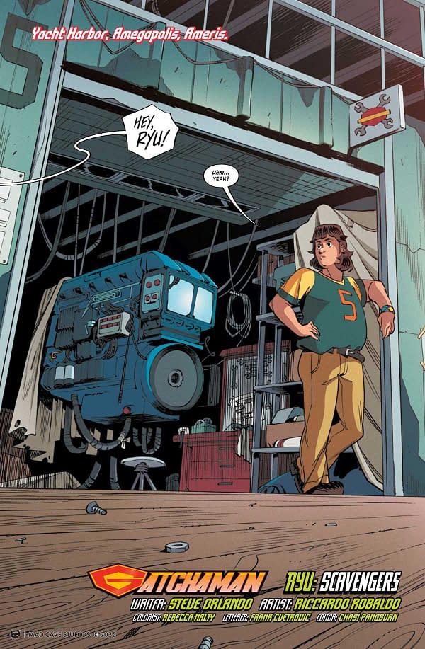 Interior preview page from Gatchaman Ryu Scavengers #1