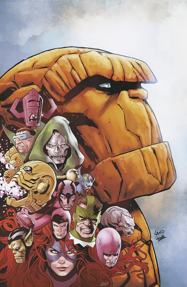 Cover image for THE THING #1 GREG LAND VIRGIN VARIANT