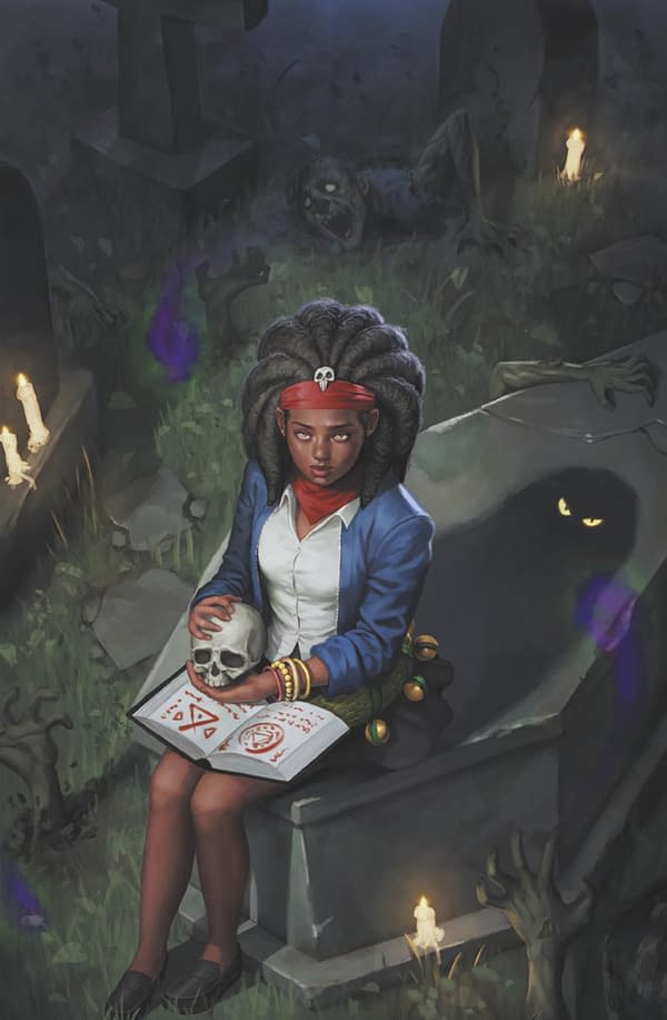 Cover image for DOOM ACADEMY #5 WOO-CHUL LEE ZOEY LAVEAU VIRGIN VARIANT [DOOM]