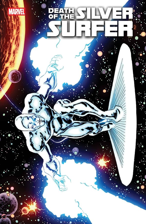 Cover image for DEATH OF THE SILVER SURFER #1 JOHN ROMITA JR. HIDDEN GEM VARIANT