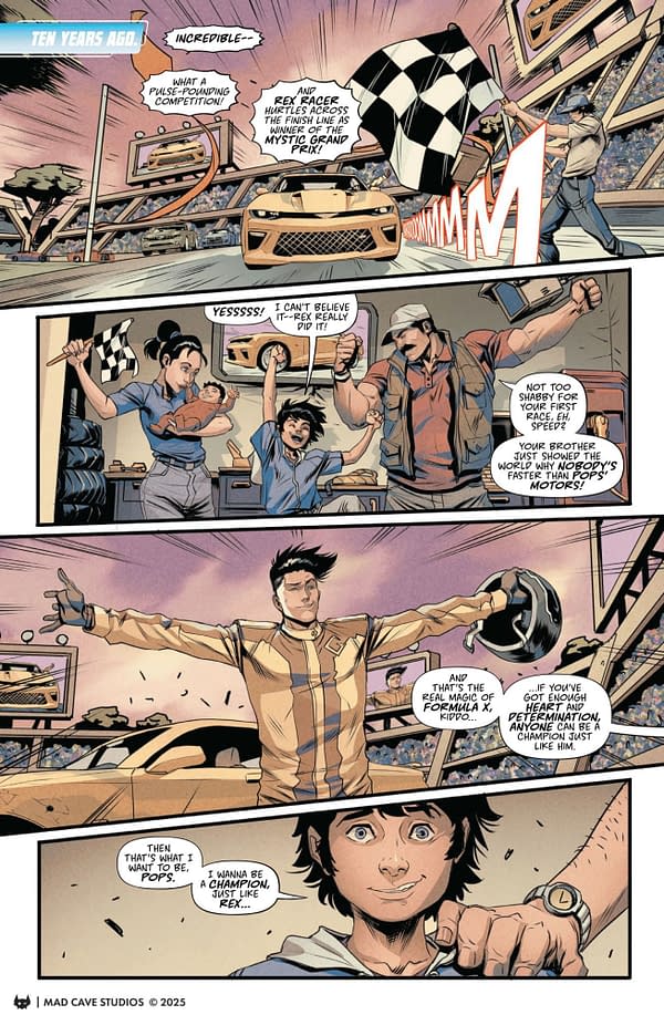 Interior preview page from Speed Racer #1