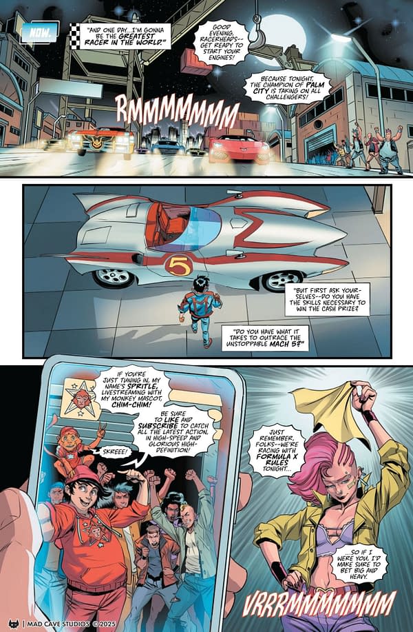 Interior preview page from Speed Racer #1