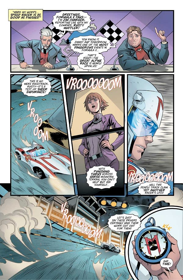 Interior preview page from Speed Racer #4
