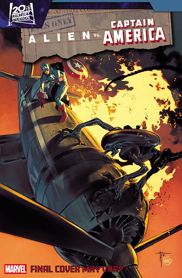 Cover image for ALIEN VS. CAPTAIN AMERICA #3 FRANCESCO MOBILI VARIANT