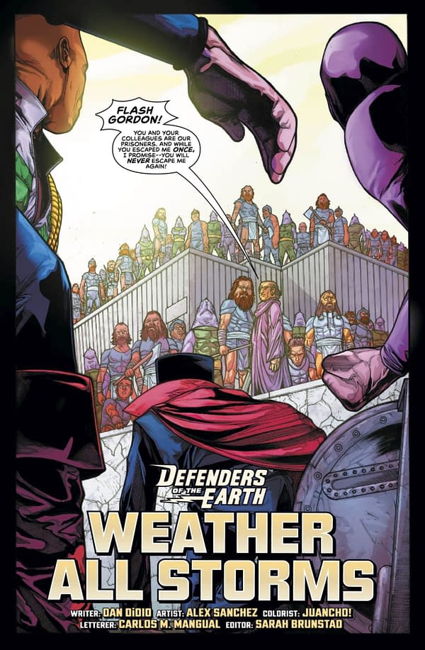 Interior preview page from Defenders of the Earth: Dark Destiny #2