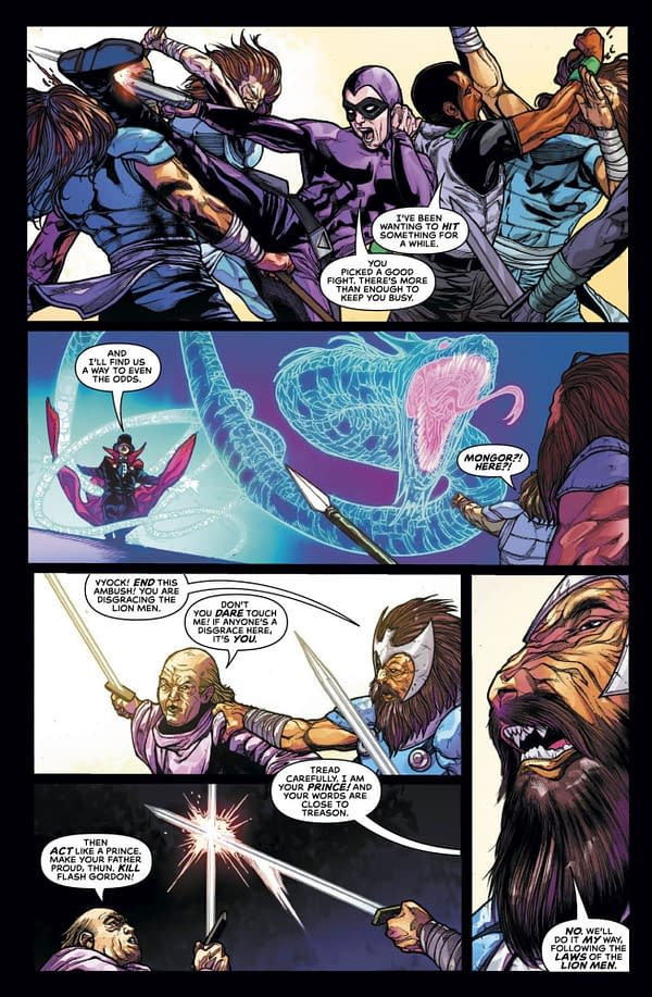 Interior preview page from Defenders of the Earth: Dark Destiny #2