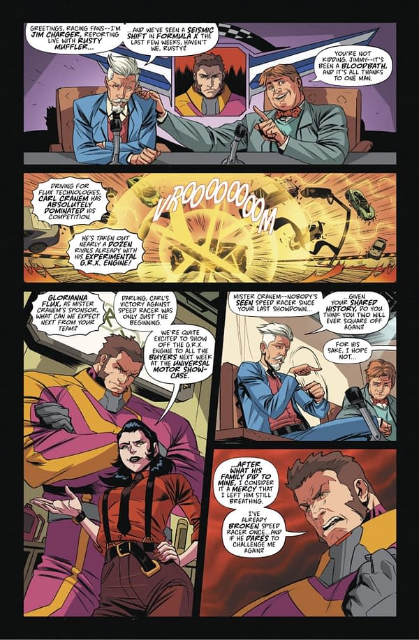 Interior preview page from Speed Racer #7