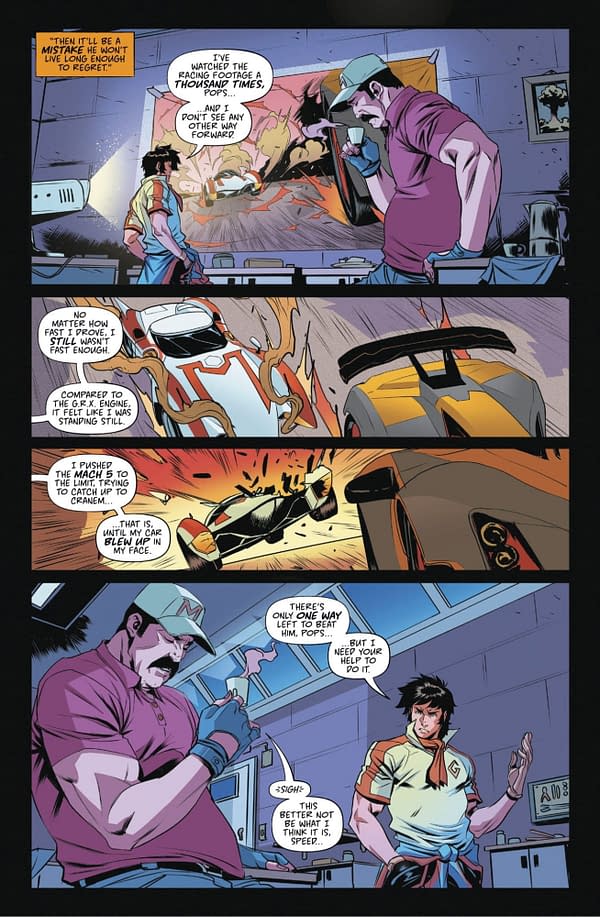 Interior preview page from Speed Racer #7