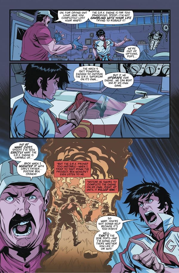 Interior preview page from Speed Racer #7