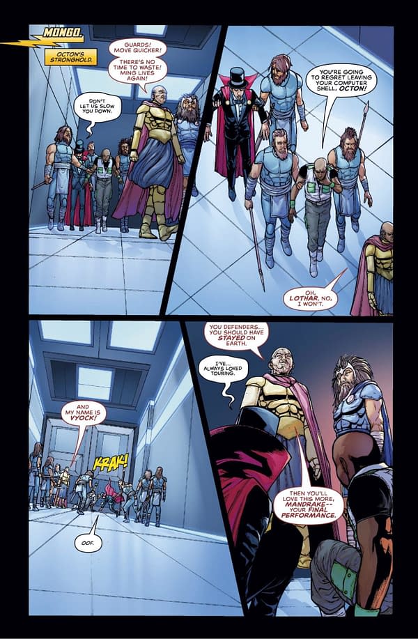 Interior preview page from Defenders of the Earth: Dark Destiny #4
