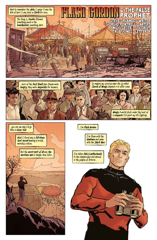 Interior preview page from Flash Gordon Quarterly #7