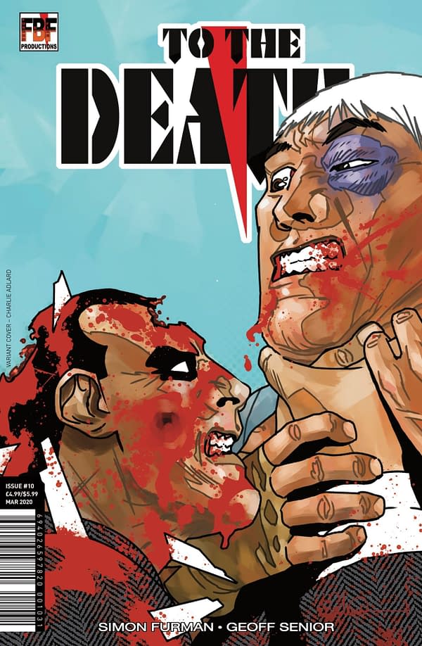 Charlie Adlard's Cover to Simon Furman and Geoff Senior's To The Death #10 Finale