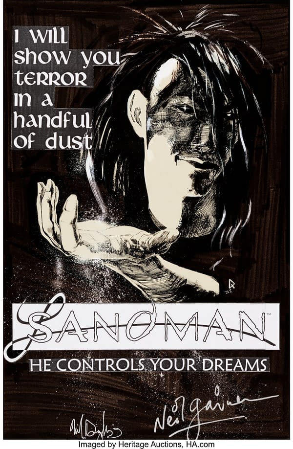 Original Art For Sandman House Ad, Signed, Up for Auction