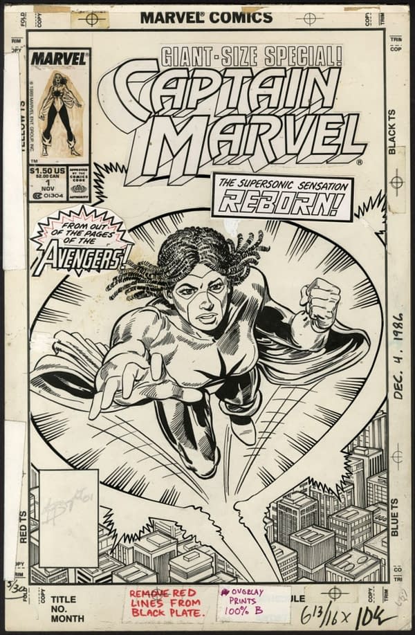 MD Bright's Original Cover Art To Monica Rambeau's Solo Captain Marvel