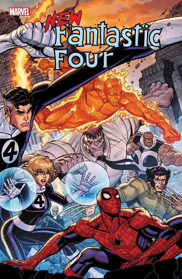 Cover image for NEW FANTASTIC FOUR #5 NICK BRADSHAW COVER