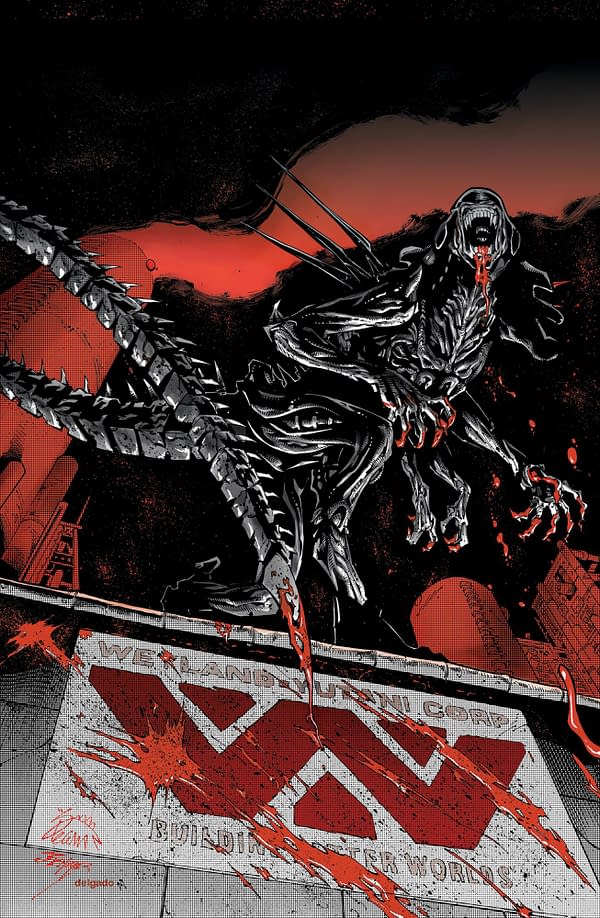 Cover image for ALIEN: BLACK, WHITE & BLOOD 1 RYAN STEGMAN VIRGIN VARIANT