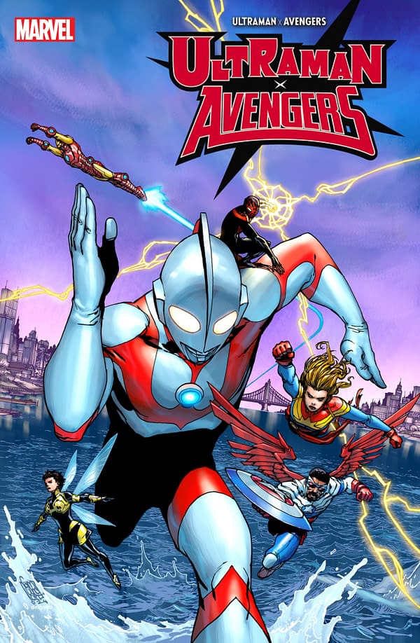 Cover image for ULTRAMAN X THE AVENGERS #3 GIUSEPPI CAMUNCOLI VARIANT