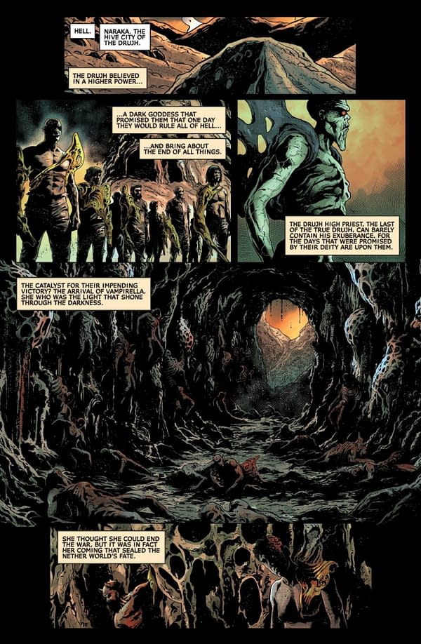 Interior preview page from Vampirella: Armageddon #9