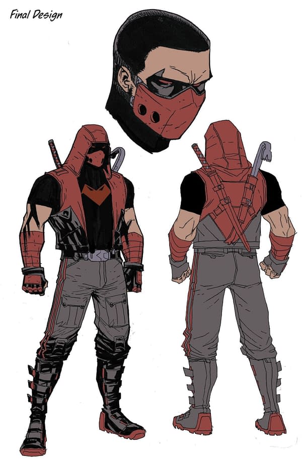 Scott Lobdell Wanted Red Hood's Helmet Gone &#8211; Here's A Better Look at the New Costume and Logo