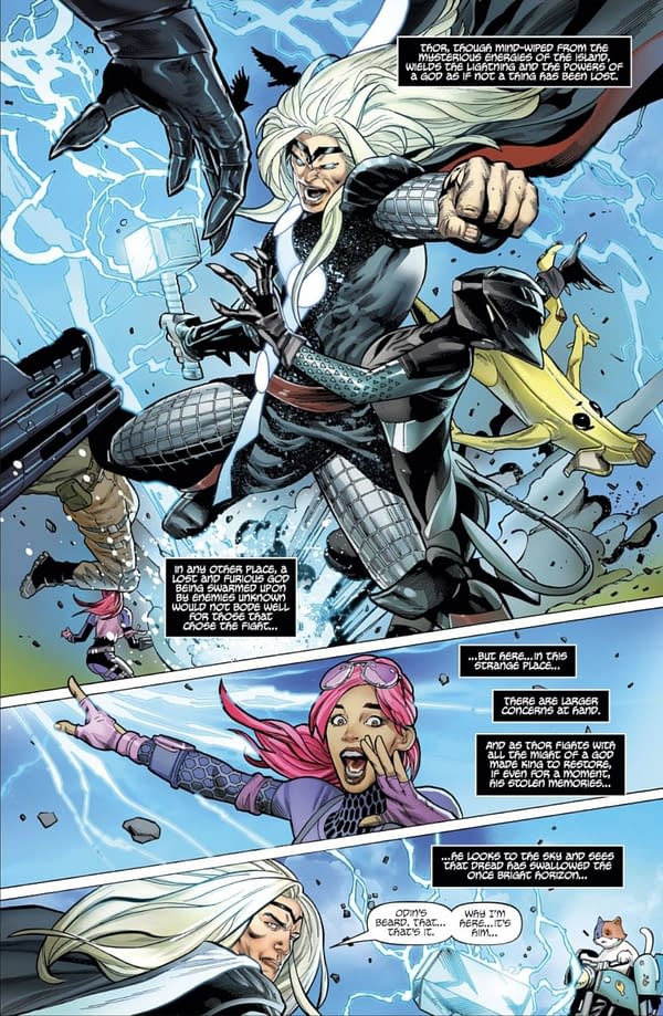 Sif Joins Thor and Galactus on Fortnite Island in New Marvel Pages