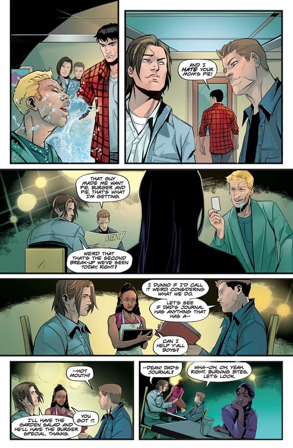 Interior preview page from Supernatural: Valentine's Day Special 2026
