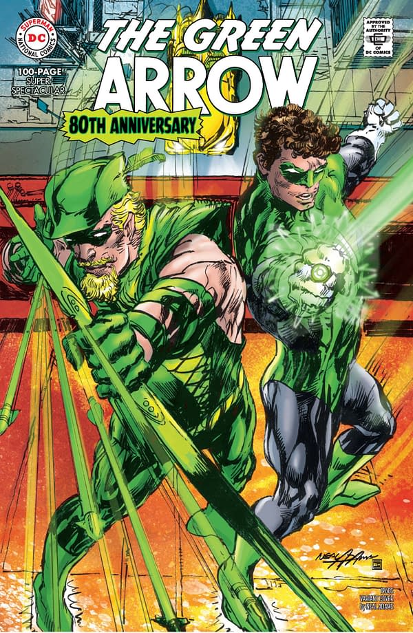 Cover image for GREEN ARROW 80TH ANNIVERSARY 100-PAGE SUPER SPECTACULAR #1 CVR D NEAL ADAMS 1960S VAR