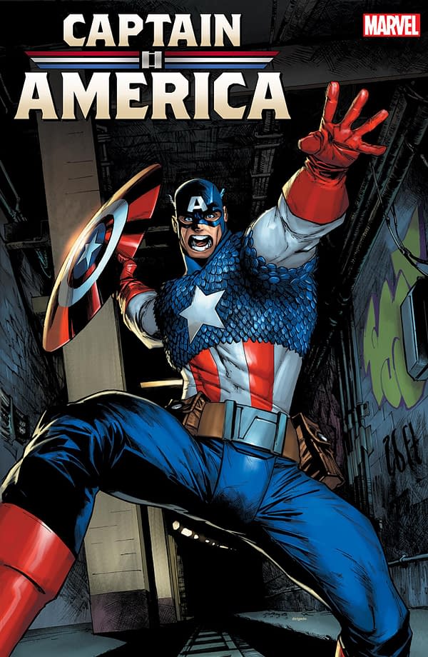 Cover image for CAPTAIN AMERICA 1 HUMBERTO RAMOS VARIANT