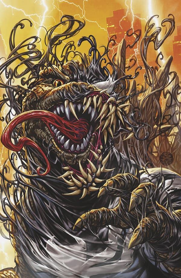 Cover image for GODZILLA DESTROYS THE MARVEL UNIVERSE #2 MARK BROOKS VIRGIN VARIANT