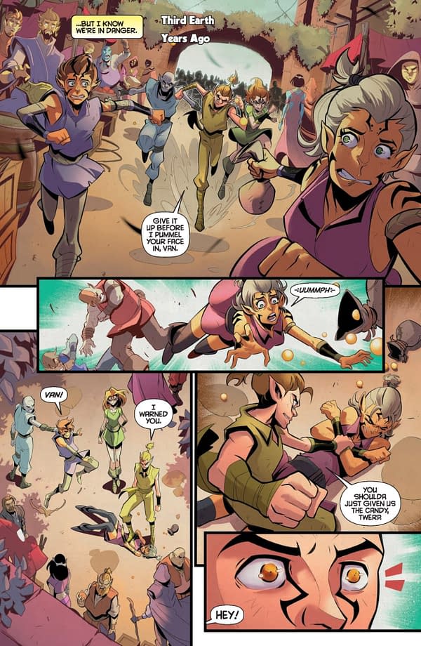 Interior preview page from ThunderCats x SilverHawks: Road to War #1