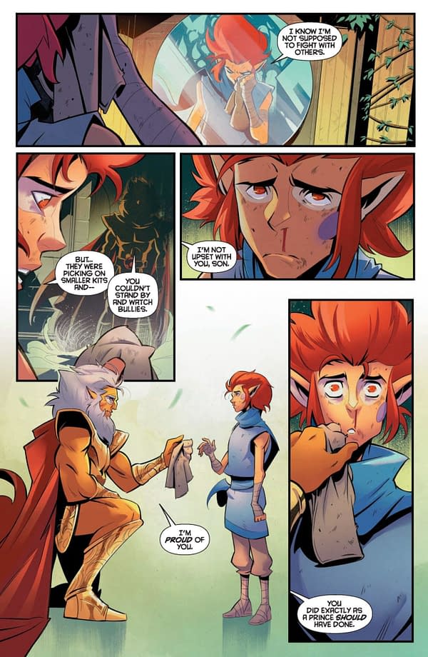 Interior preview page from ThunderCats x SilverHawks: Road to War #1