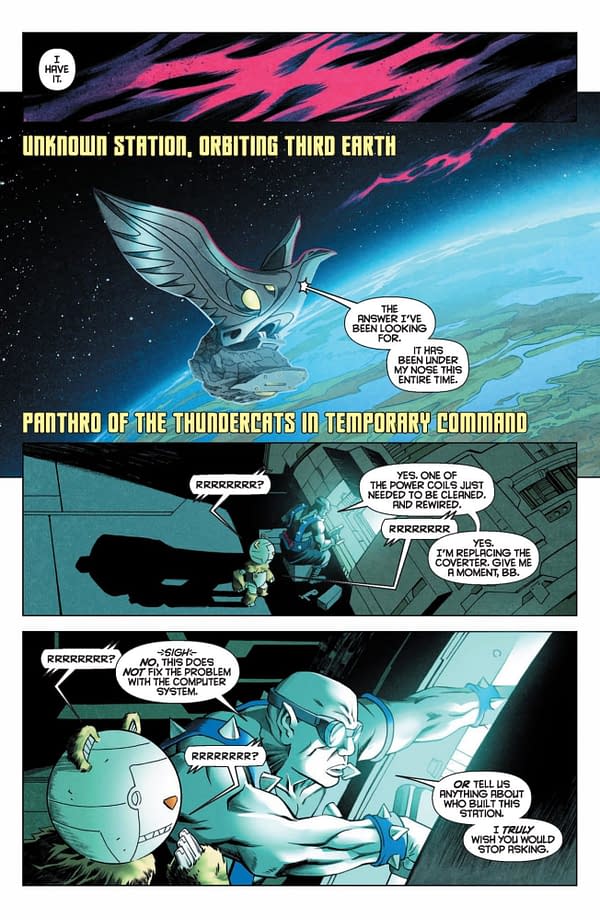 Interior preview page from Thundercats x Silverhawks #1
