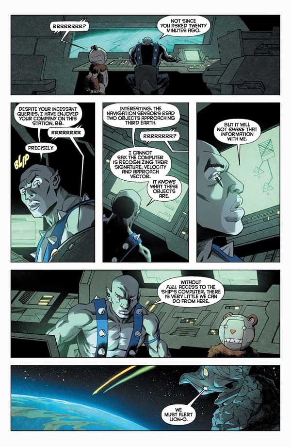 Interior preview page from Thundercats x Silverhawks #1